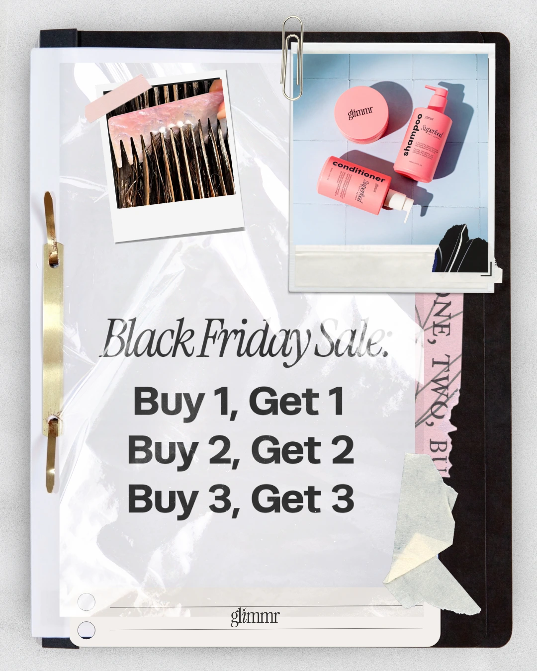Glimmr Black Friday buy-one-get-one graphic